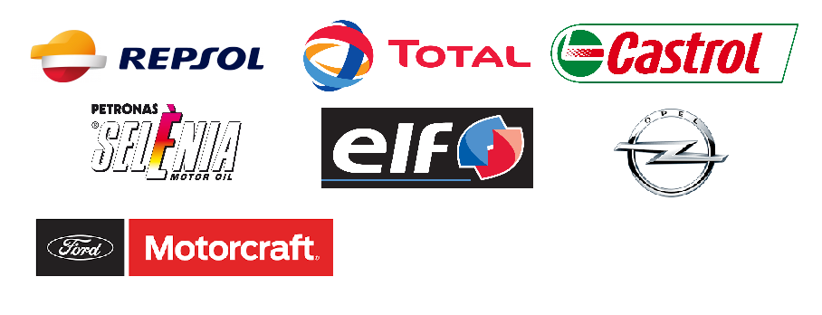Aceites Repsol, Total, Castrol, Selenia, Elf, Opel, Ford