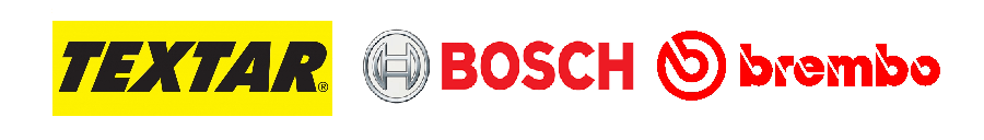 Discos y pastillas de freno Textar, Bosch, Brembo